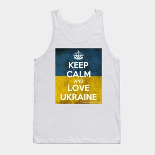 Keep Calm Love Ukraine | Support Ukraine Tank Top